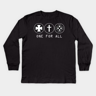 One For All (Dark Background) Kids Long Sleeve T-Shirt